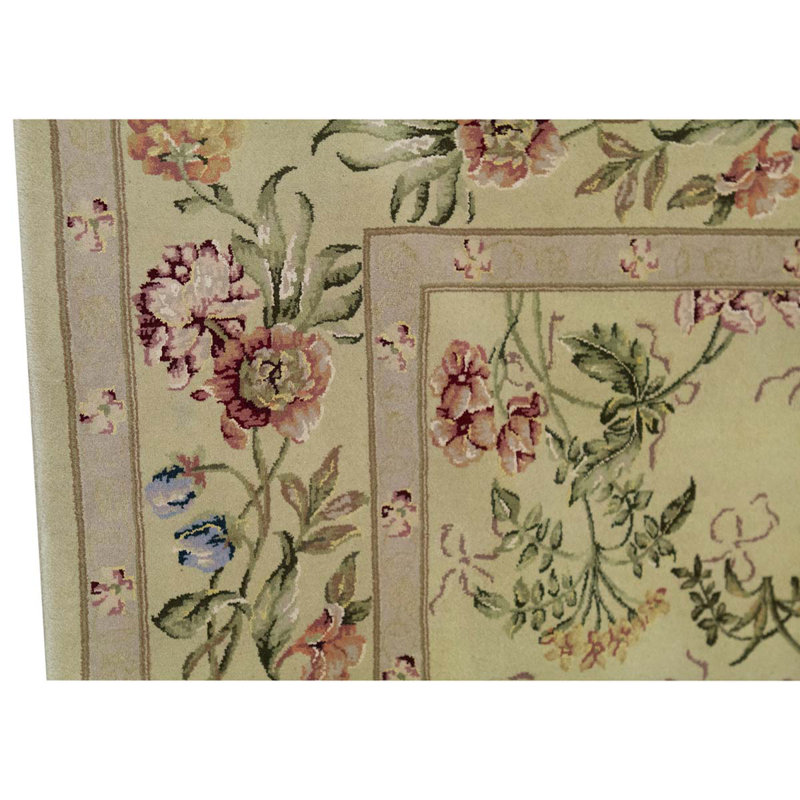 Wool Floral Area Rug