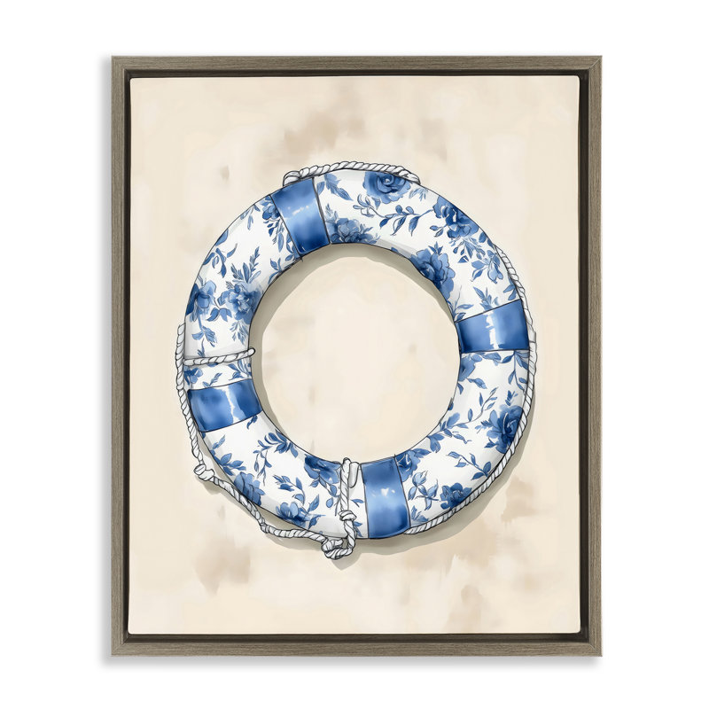 Cadre flottant bleu, girouette, par Arlington Prints, H 21 po x l 17 po, Cadre flottant orme Montalcino