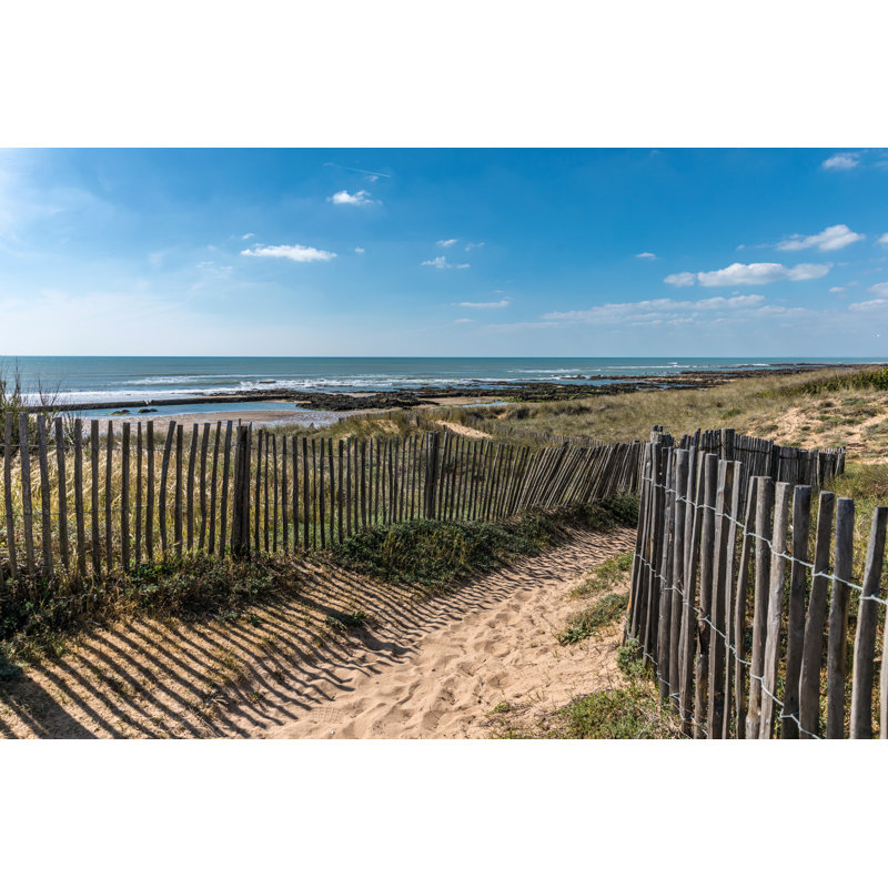 Path In Beach by Thomas Pajot - Wrapped Canvas Print, 30cm H x 46cm W
