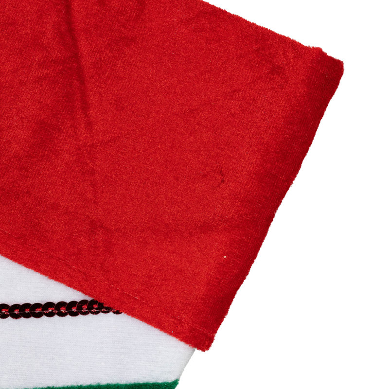 Chaussette de Noël 18 po, Rouge