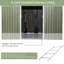 Abri de jardin 2,74 m x 1,83 m - 2 portes coulissantes, 4 aérations, construction adaptée à une utilisation dans la cour arrière, garage avec fentes de ventilation