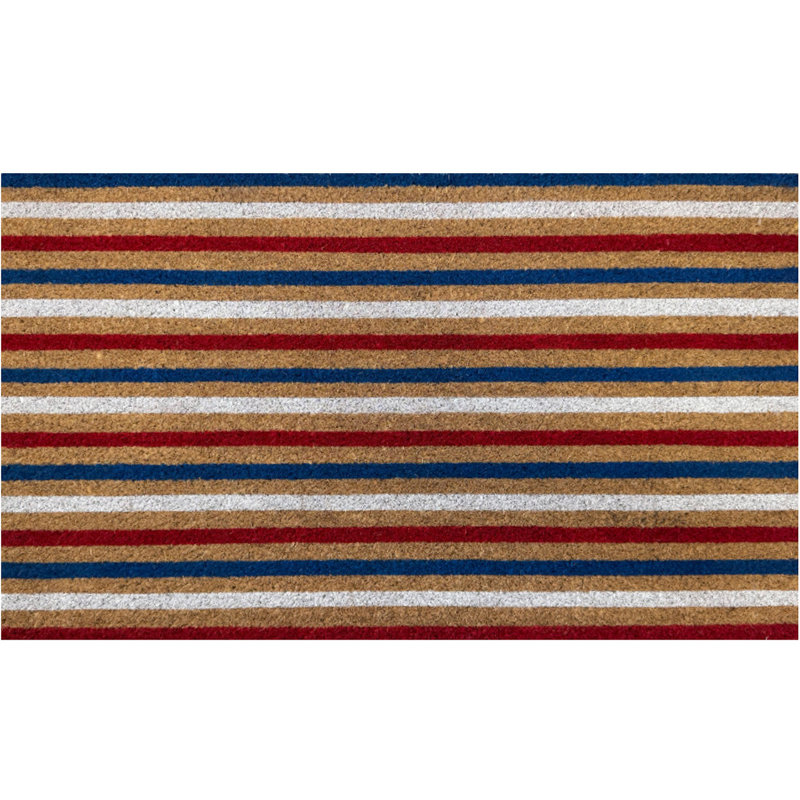 American Stripes Coir Doormat