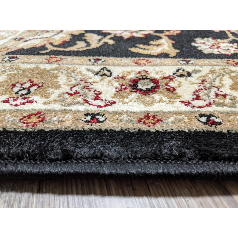 Tapis noir / beige Weisgerber, Tapis de couloir : 2 pi 2 po x 7 pi 7 po