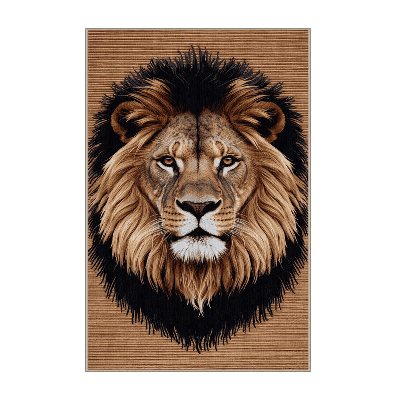  Tapis lavable avec gros chats Transvaal, Rectangle 7 pi x 9 pi