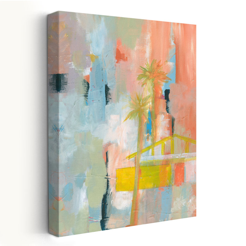 Désert vivant 1 - Art abstrait paysages, H 24 po x l 16 po