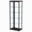 Vitrine noire à 4 tablettes