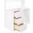 Twin Size Loft Bed With Drawers,Desk,And Wardrobe-White-1092697841-1092697840