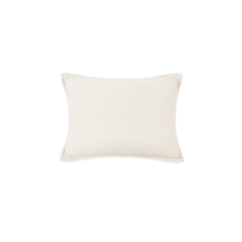 Monaco Reversible Throw Pillow, Ivory