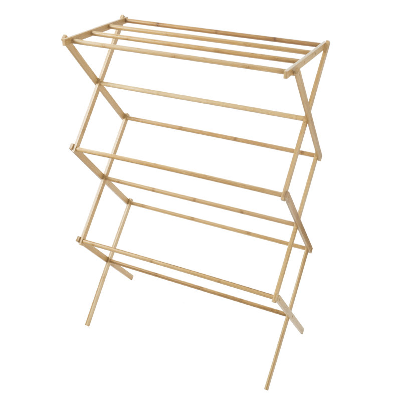 Wood Foldable Accordion Drying Rack