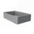 19.68'' Concrete Rectangular Modern Gray Bathroom Sink