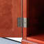 Armoire de rangement autoportante 72,4 po, 8 portes, 4 tablettes. Cerise. Pour la maison., Avec charnières et portes d'armoire d'aspect classique en cerisier, pour diverses pièces. Poignée lisse et rétro