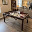 Table de jeu en bois massif avec plateau amovible pour 4 à 6 joueurs-128877126