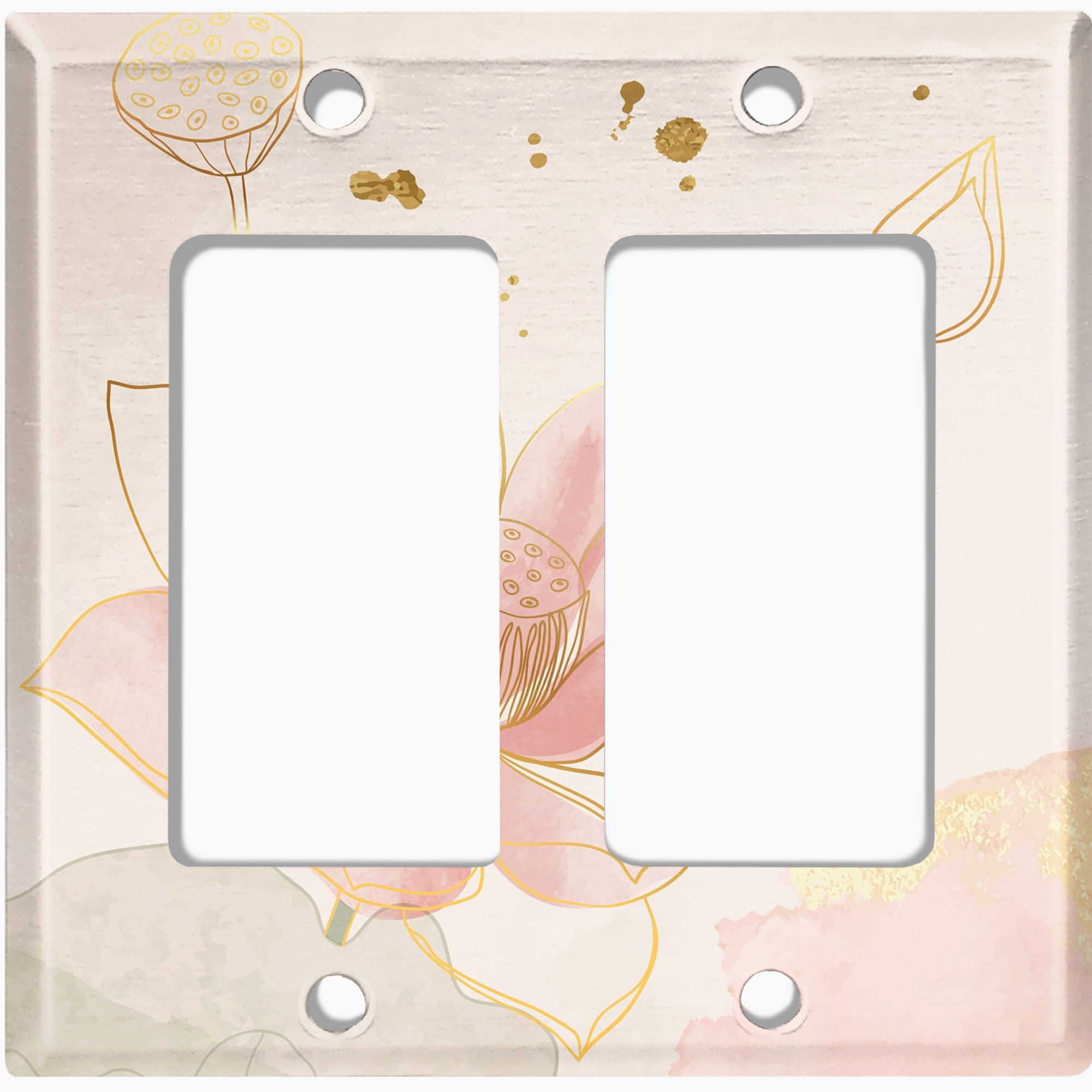 WorldAcc 2-Gang Duplex Outlet Wall Plate | Wayfair