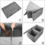 2 boîtes de rangement avec couvercles et poignées, boîte de rangement en lin pliable, boîte de rangement