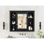 Armoire de salle de bain murale avec miroir 35 po x 28 po - Pharmacie polyvalente et pratique 28 po, tableau, rangement élégant
