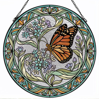 Vitrail de vitrail papillon Butterfly, 7,8 heures