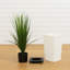 Jardinière artificielle résistante aux rayons UV dans un pot à fleurs blanc (intérieur / extérieur)-601672571