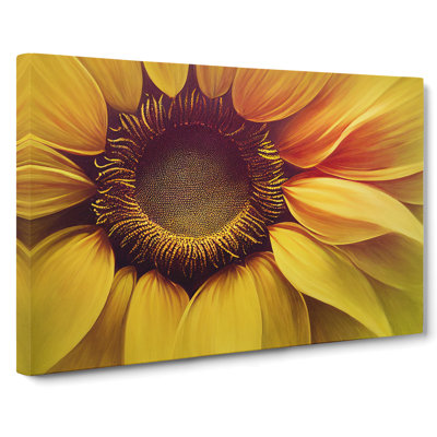 Harmonious Sunflower - Wrapped Canvas
