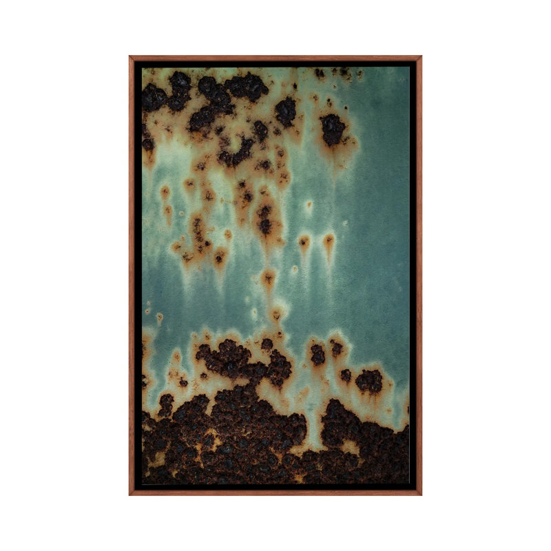 «Descent I», reproduction d'art sur toile encadrée, 60" x 40", Toile avec cadre, Brun