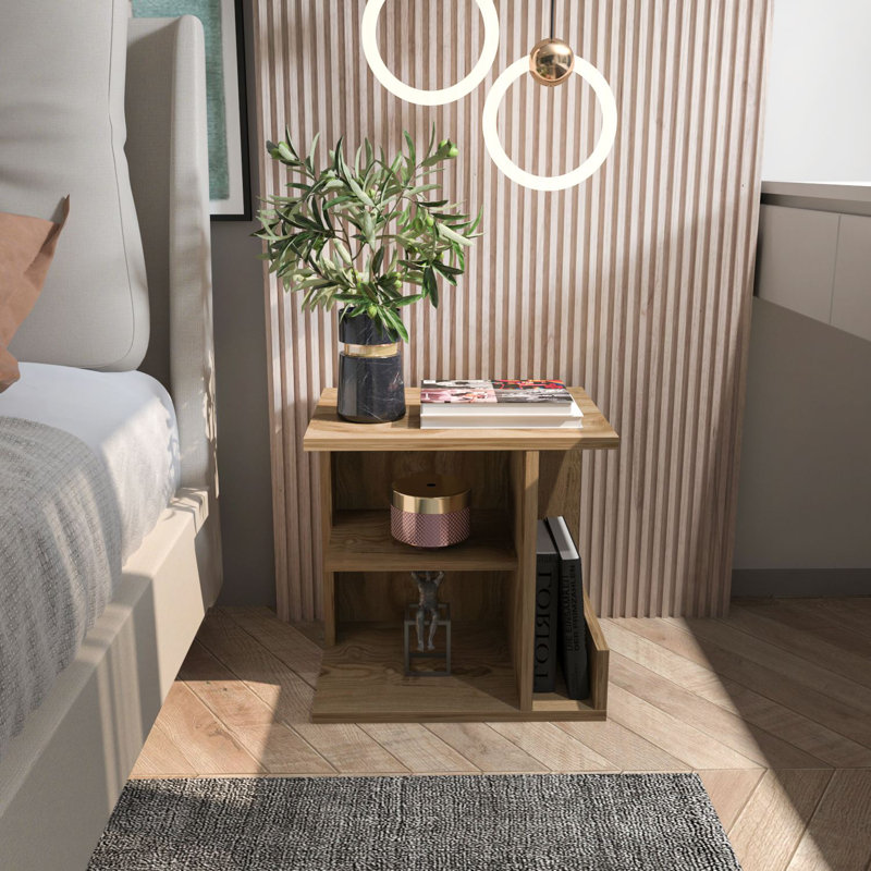 Table de nuit, Marron clair