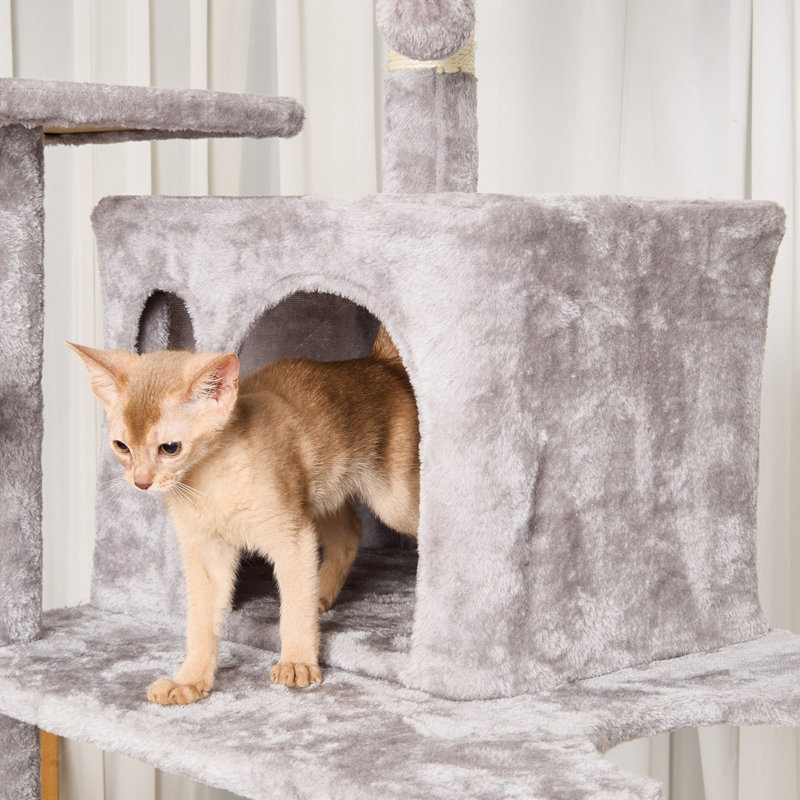 Arbre à chat avec tour à chat en sisal 68,5 po