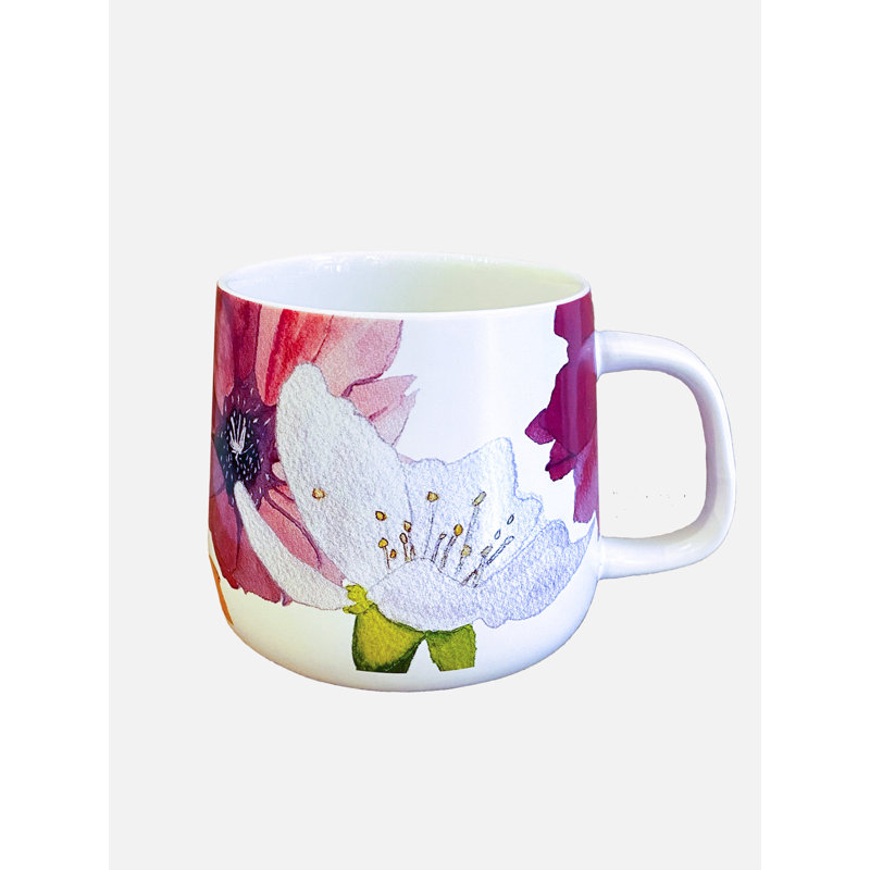 Tasse en porcelaine: Fleurs de cactus