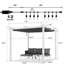 3m x 3m Aluminium Pergola