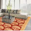 Tapis intérieur en laine foncé 4 pi 11 po x 6 pi 2 po one-of-kind main-noué la 2010 Aesha
