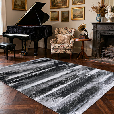 Tapis d'intérieur moderne à motif de tapis à poils courts doux et abstrait Modern Abstract