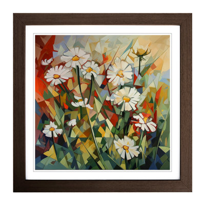 Wildflowers Cubism No.4 - Framed Print