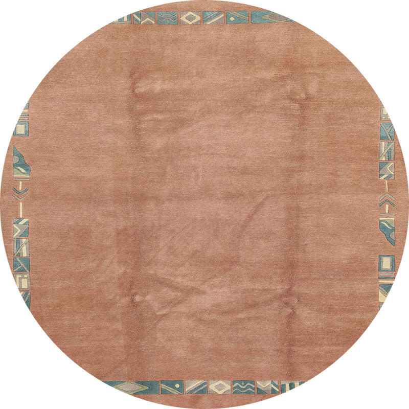 Abstract Indoor Rug, Round 8'