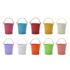 Small Buckets- Set of 6, Kids Storage