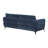 2-piece Chenille Upholstered Sofa Set Blue