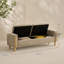 Banc de jour en chenille Greige