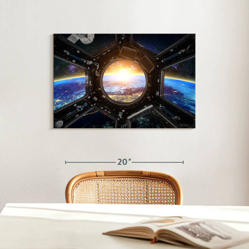 Oberle Space Station Earth View, 16" H x 24" W