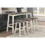 Transitional Design Bar Stools Set Of 2Pcs, Solid Rubberwood Furniture-352221749
