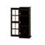 Armoire à vin moderne avec porte en verre à trois couches, avec tiroir et support à vin en forme de X, pour le salon, la cuisine, la salle à manger, le bar