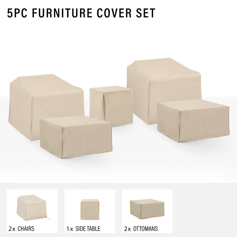 Furniture Covers Outdoor Conversation Set Cover, Tan