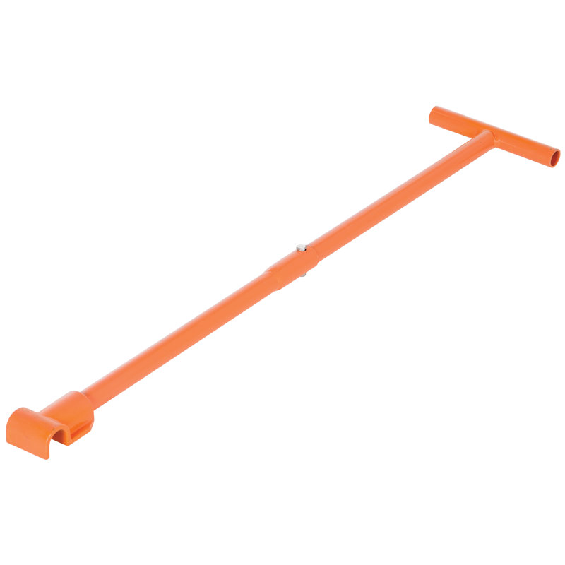 Poignée pour rouleaux de machine, 1,38" H x 8" L x 36" D