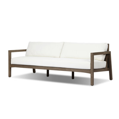 Nilson Outdoor Sofa-86"-Stained Aged Grey-FSC