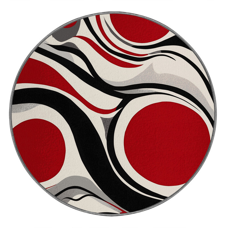 Tapis Cerise Glow, Rond 3 pi