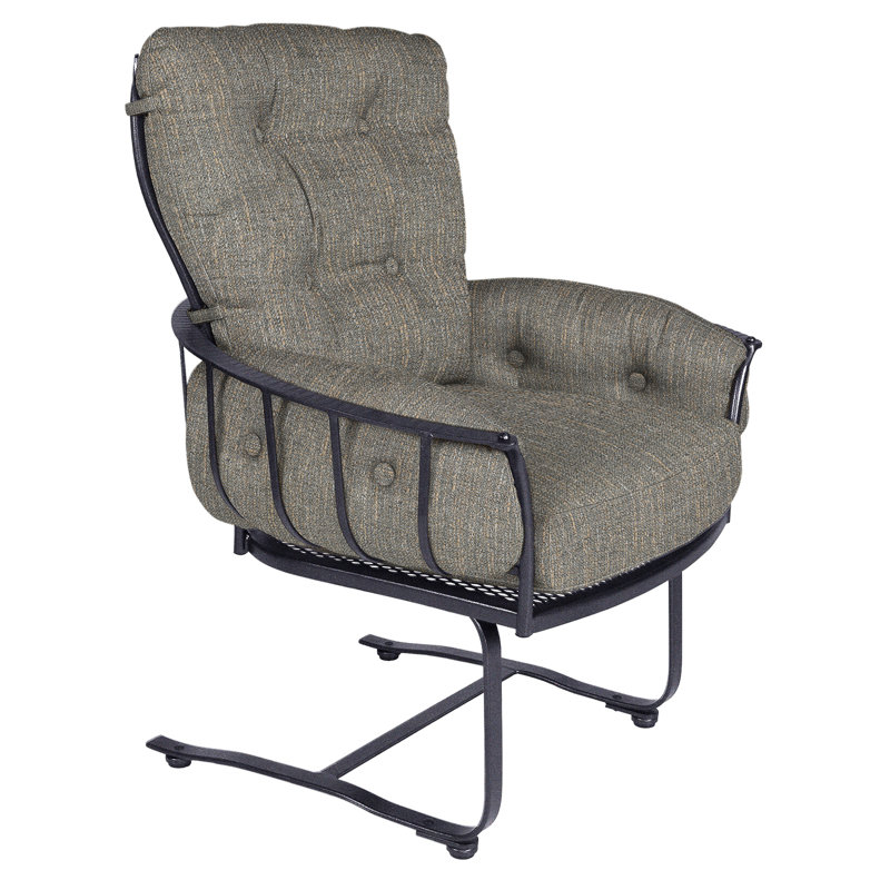 Monterra Outdoor Lounge Chair, Graphite, Adena Shale