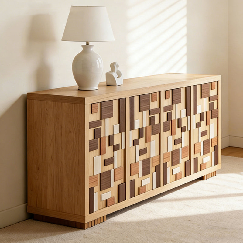 Buffet luxueux style français, H 31,5 po x l 62,9 po x P 15,7 po