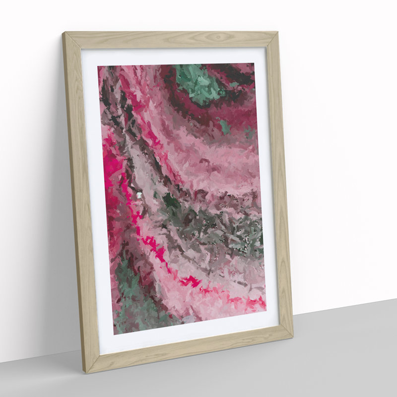 XV1022-4737X Transform Abstract - Print, 66cm H x 48cm W, White, Oak Framed