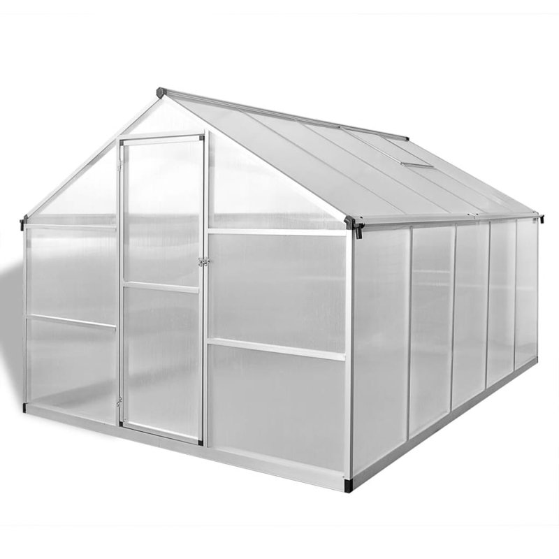 118.9' W x 74.8' D Hobby Greenhouse, 76.8" H x 98.4" W x 118.9" D