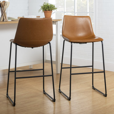 Tabouret de bar / de comptoir en similicuir Oconnor