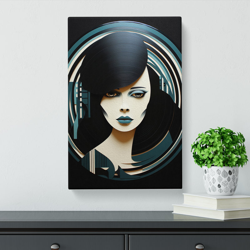 Vinyl Record - Wrapped Canvas, 76cm H x 50cm W x 3cm D