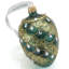 Waterford Holiday Heirlooms Green & Gold Oval Ornament
