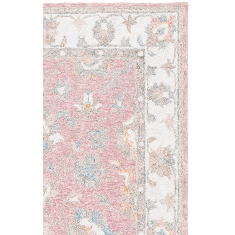 Héritage 125 touffeté à la main 80% laine; Tapis oriental 20% coton, Carré 6 pi