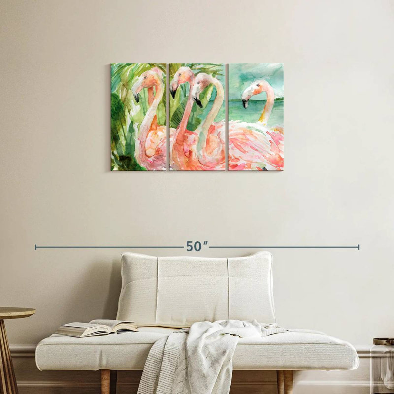 Brampt Slender Pink Ladies, 20" H x 33" W